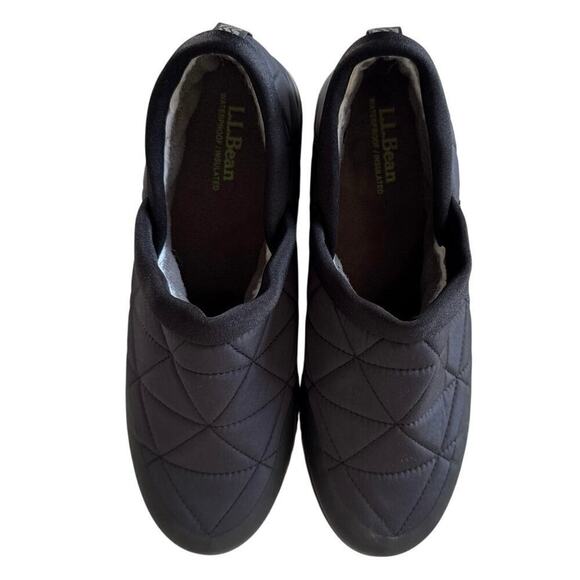 L.L. Bean Ultralight PrimaLoft Slip-On Shoes Men\'s 9M Black Quilted Waterproof main image 9